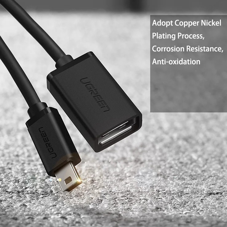 UGREEN Mini USB OTG Cable USB a Female to Mini USB B Male Adapter Cable for Car MP3 MP4