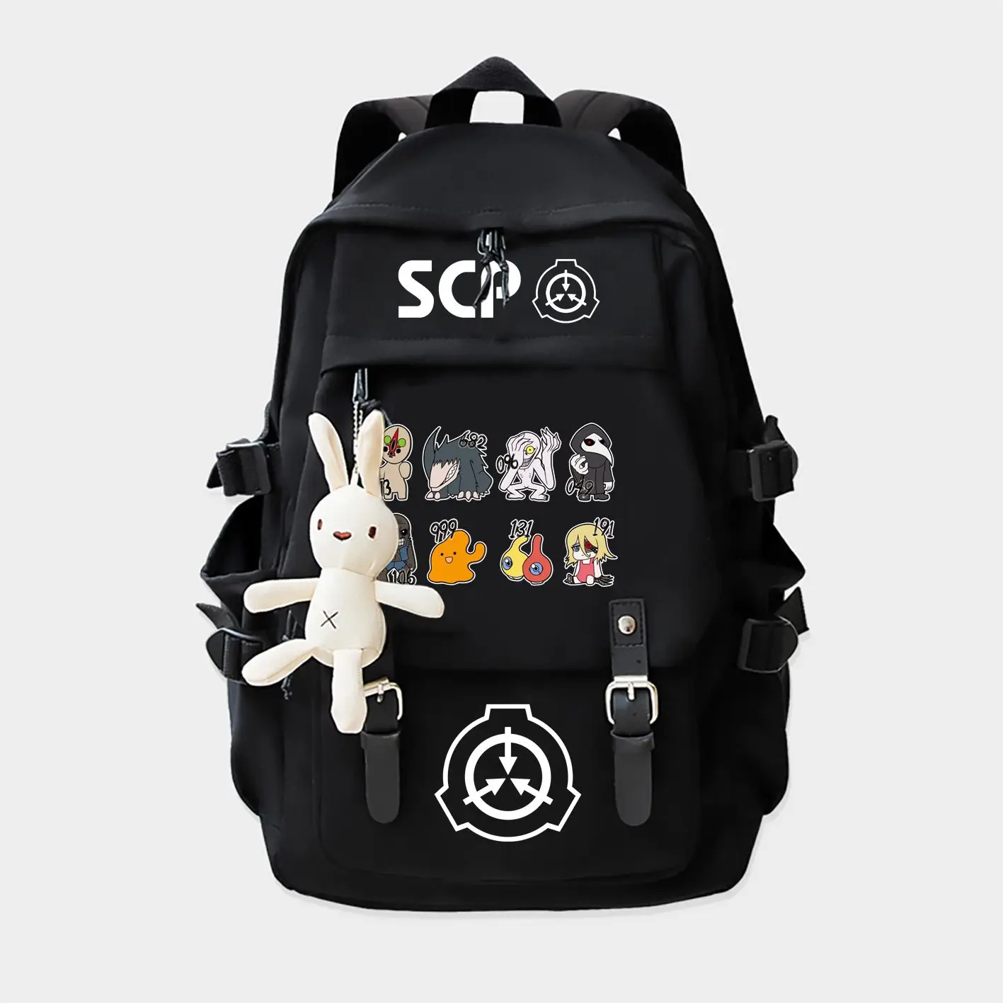 Game SCP Foundation Backpack Black Student School Book Bags for Teenage Boys Girls Travel Bagpack Shoulder Bags