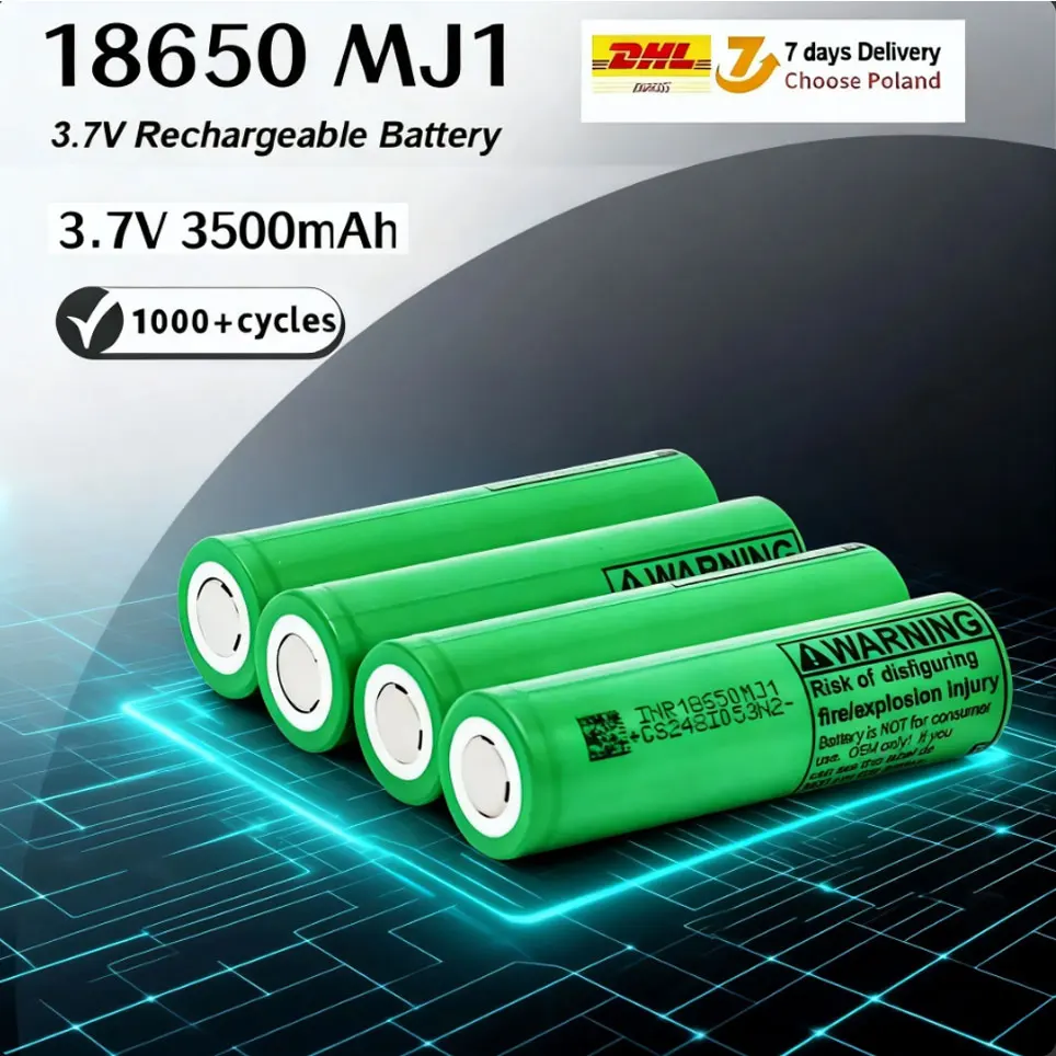 18650 3500mAh Entladungsbatterie INR18650-MJ1 3,7V 18650 Akku 3,7V wiederaufladbare Batterie