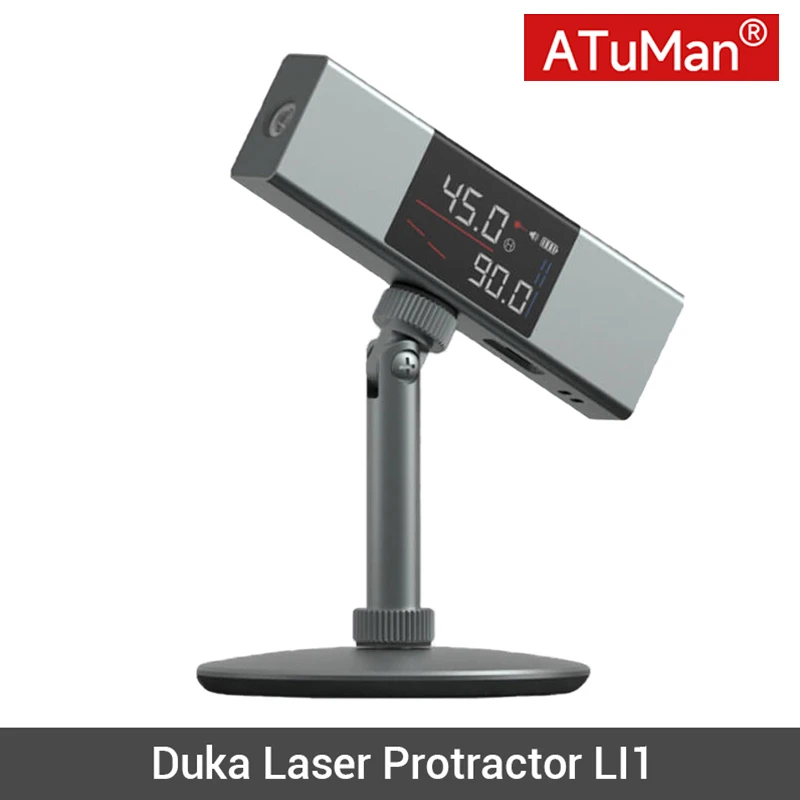 DUKA ATuMan LI1 Laser Line Projector Angles Digital Laser Protractor Measurement Tools USB C Charging Laser Measure for Home