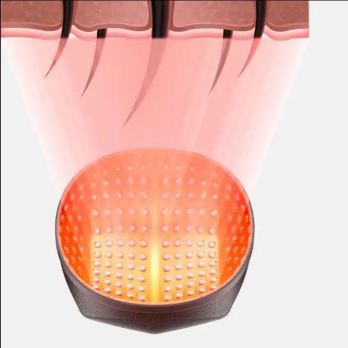 

2025 Новая шапочка для терапии красным светом, лазер 650 нм, красная инфракрасная шапка для восстановления роста волос, лечение выпадения волос, шлем, массажер для кожи головы