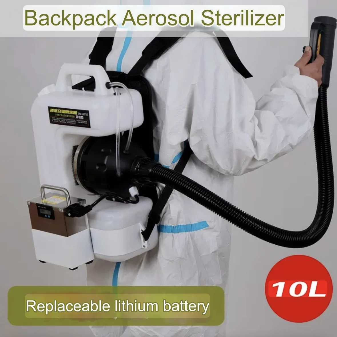 Backpack Electric Sprayer for Pesticide Spraying, Ultra-low Capacity, Insecticide and Disinfection 10L