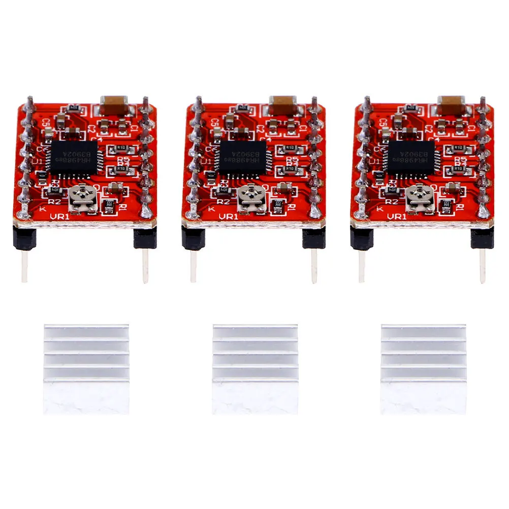 

5Pcs 3D Printer Accessories A4988 Stepper Motor Driver Module Intelligent Chopping Control High Frequency Pulse Input