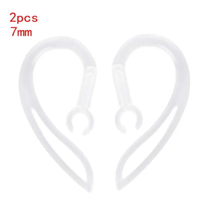 6mm Earphones Transparent Soft Silicone Ear Hook Loop Clip Headset