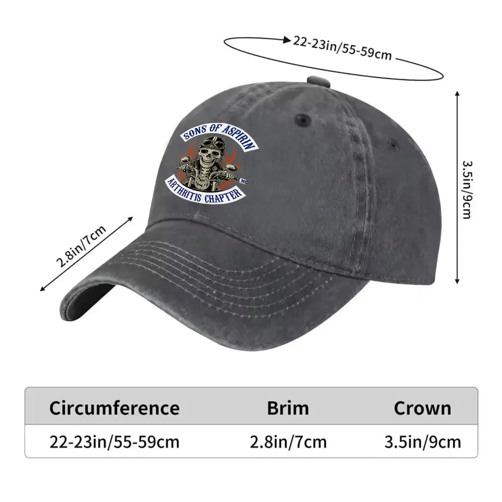 1pc Casual and Stylish Skull Rider Print Washed Baseball Cap, Premium Versatile Outdoor Accessory, Unisex Snapback Cap, Suitable