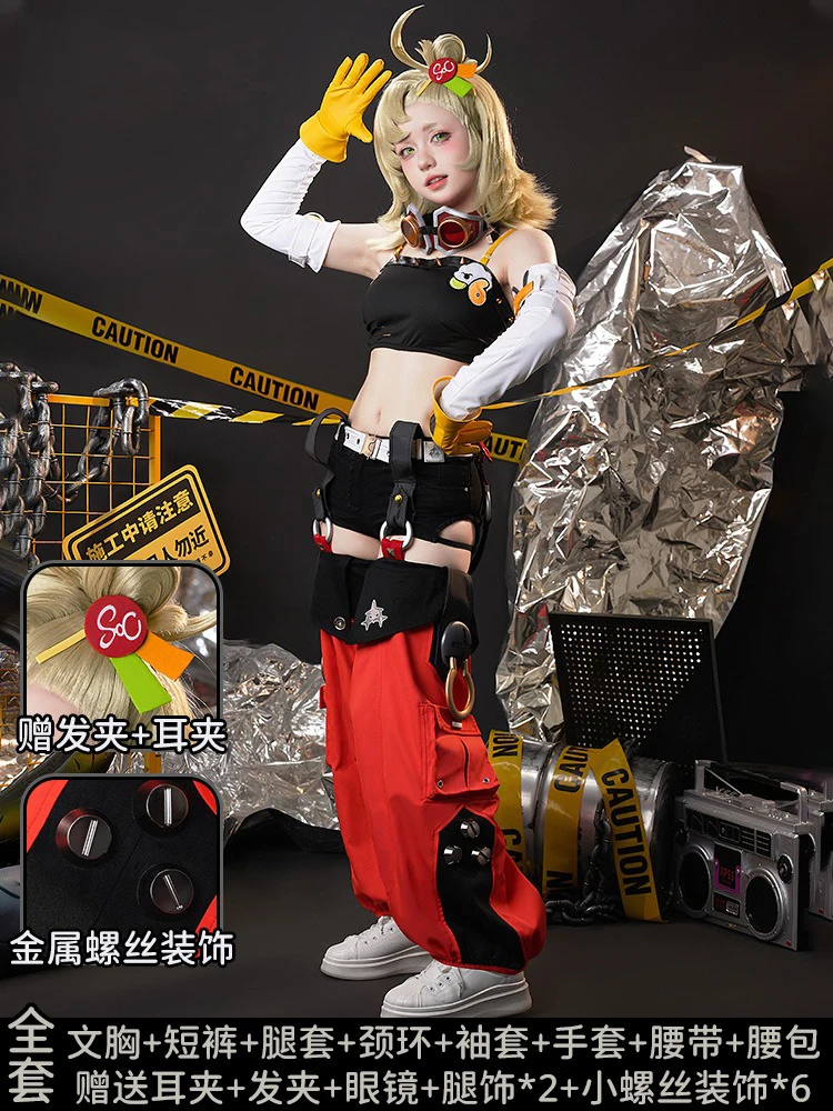 Jeu Zenless Zone ontariPiper Wheel Cosplay Costume, Perruque, Chaussures, Costume d'Halloween, Pré-vente, Nouveau