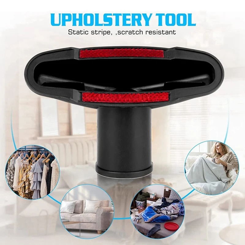 5X مرفقات المكنسة الكهربائية 32 مم طقم مرفق المكنسة الكهربائية مجموعة فوهة إضافية فرشاة التنظيف والفرش والفوهات