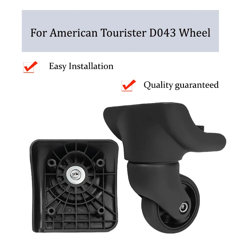 For American Tourister D043 Universal Wheel Trolley Case Wheel Replacement Luggage Pulley Sliding Casters wear-resistant Repair