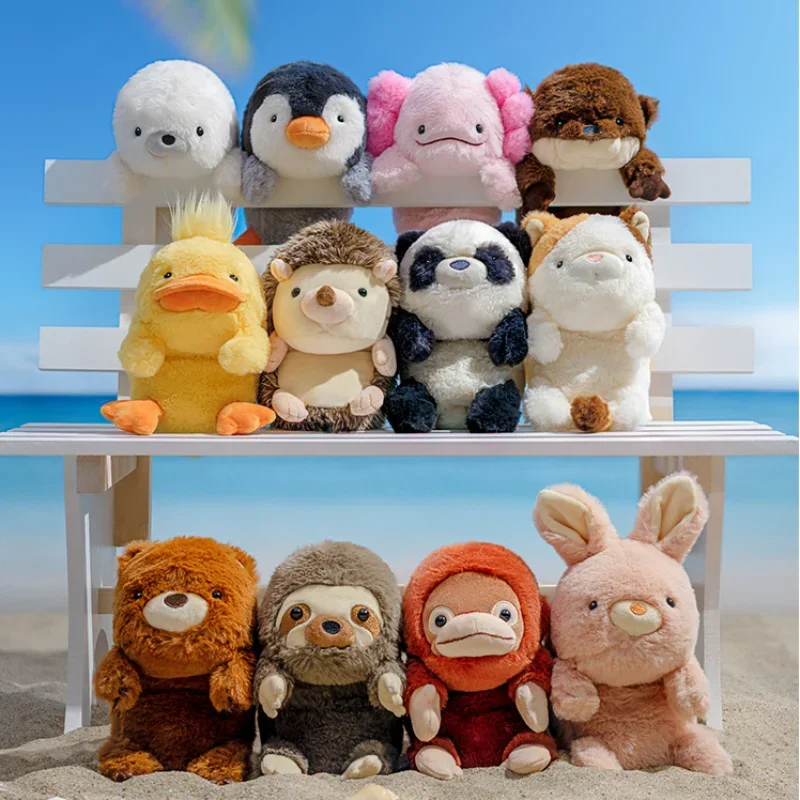 

Lie prone family doll office anti-hunchback plush doll sloth Hedgehog doll Sonny angel Sticker toy birthday gift