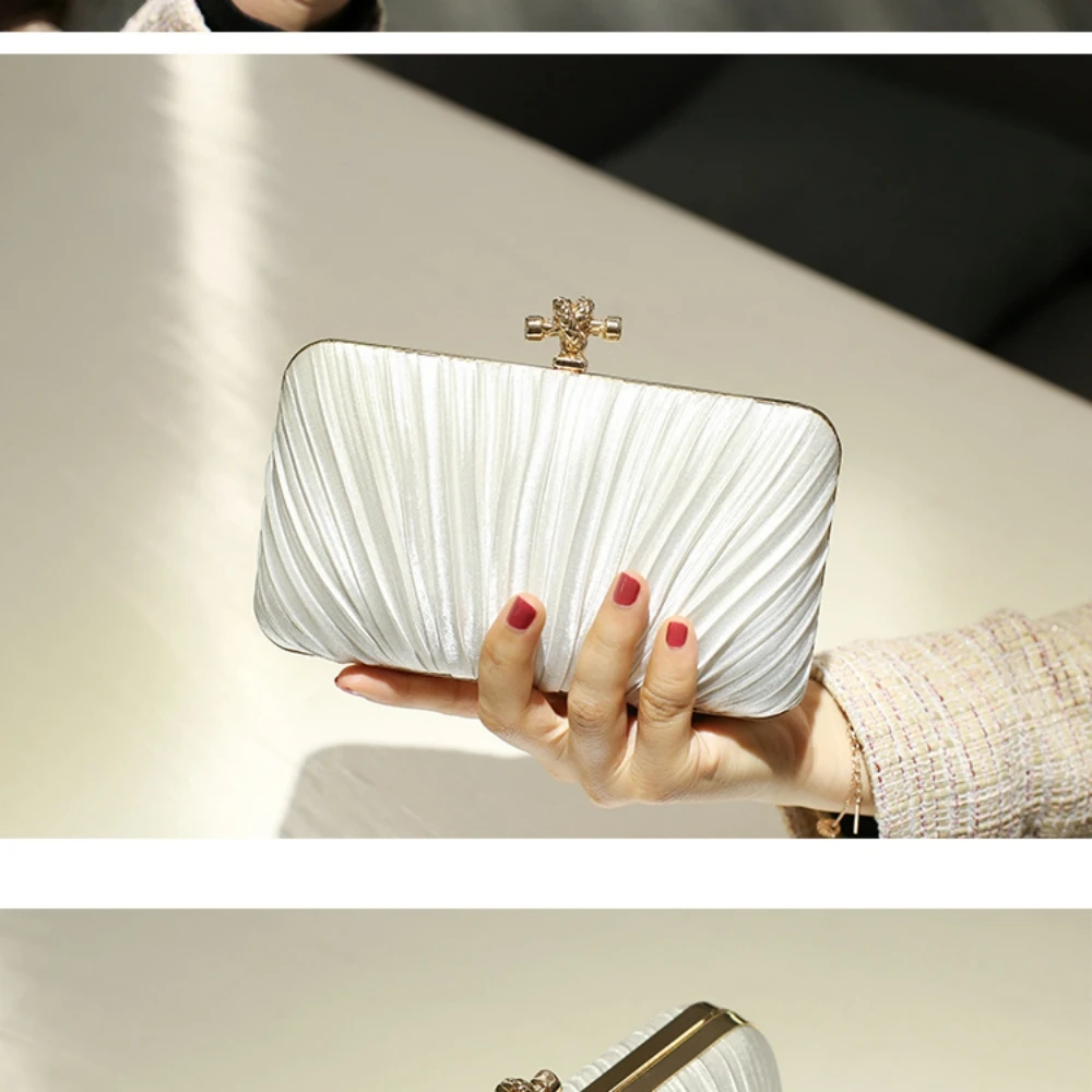 تصميم جديد حقيبة يد حقيبة كتف بيضاء تنوعا حقيبة كتف Crossbody باليد المرأة مأدبة حقيبة اليدوية حقيبة حفلات الزفاف