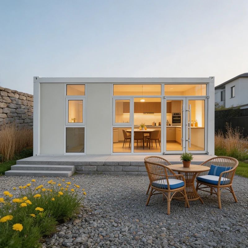 Custom Design Prefabricated Office Building Z Fold Container House Double Glazed Windows Waterproof Eco-friendly Modern