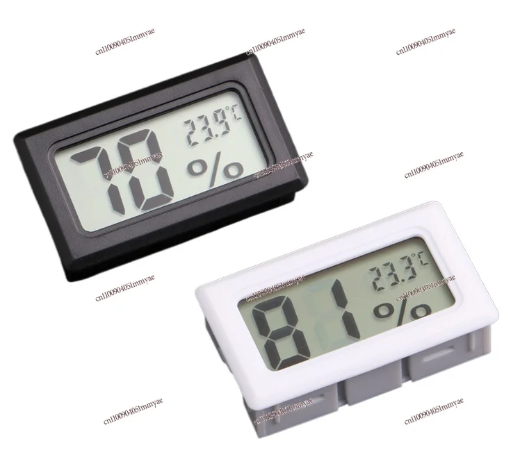 

Mini Square Electronic Thermohygrometer Pet Reptile Keeping Box Embedded Indoor Electronic Thermohygrometer