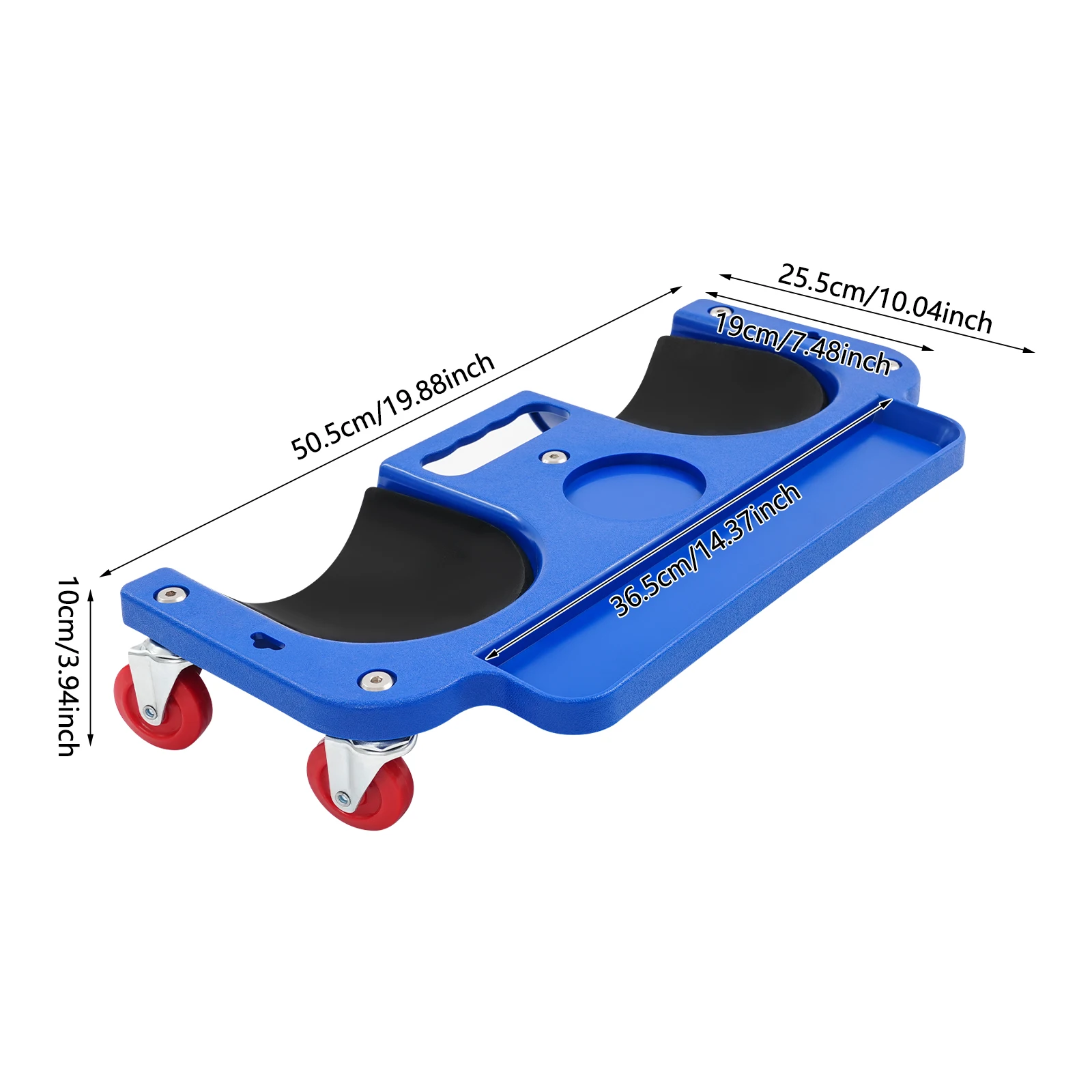 [Rolling Knee Pad] 4-Wheel Kneeling Board - PP - Auto Repair Professional - Comfortable Durable