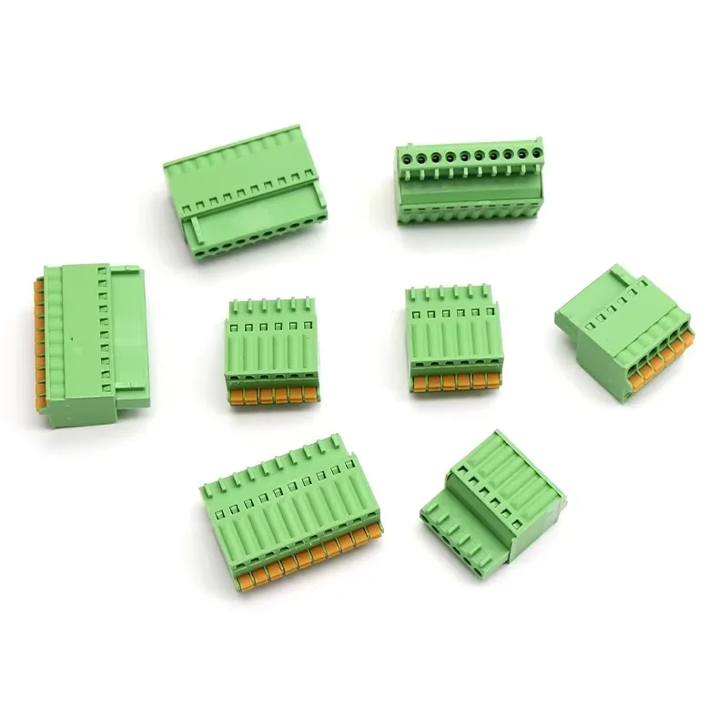 

5Pcs KF2EDGKD-2.5 Pluggable Terminal Block Cable Connector Pitch 2.5mm 125V 4A Various Sizes 2P to 12P Plug Connector Set