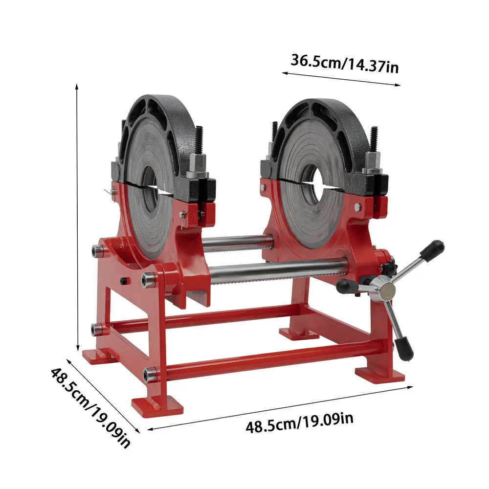 الأنابيب الانصهار لحام 2 المشابك دليل HDPE PP PE الأنابيب آلة لحام بعقب 90-250 مللي متر
