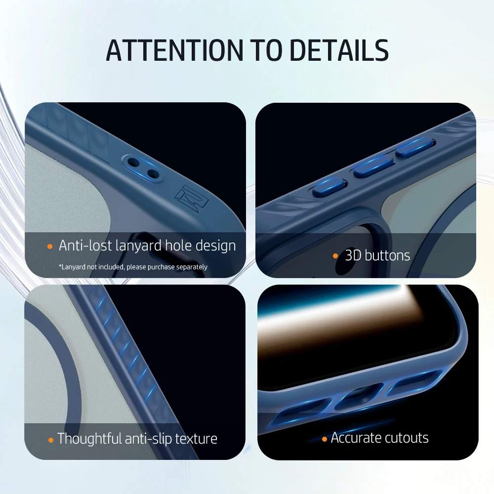 Für iPhone 18 Pro Hülle Ständer Magnetische Hülle PC+TPU Schutz Für iPhone 17 Pro Hülle – Detail 16