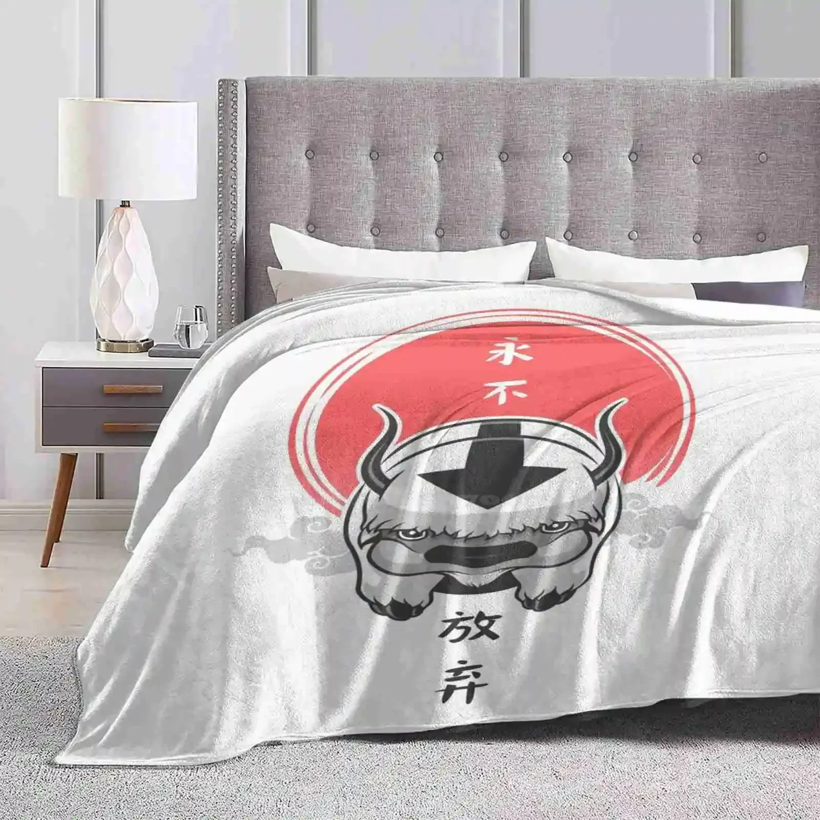 آخر موضة مسخر هواء ناعم دافئ بطانية رمي ، Atla آخر مسخر هواء ، أسطورة Aang Prince Zuko Appa Sumi E Sumi E