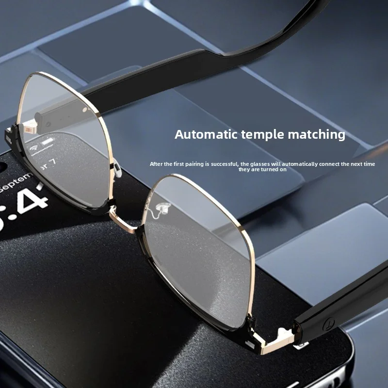 نظارات بلوتوث ذكية - نظارات شمسية مع وظيفة تغيير لون الضوء الأزرق للاستماع إلى الموسيقى وإجراء المكالمات #5