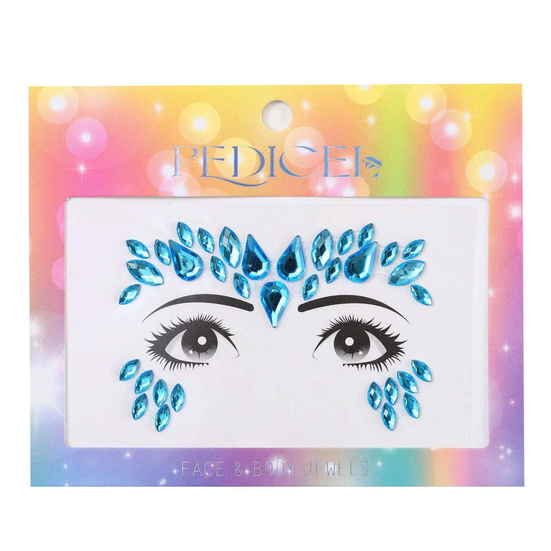 Colourful Kids Makeup Face Stickers Crystal Diamonds Gemstones Girls Women Holiday Glitter Party Self Adhesive Eye Face Tattoos