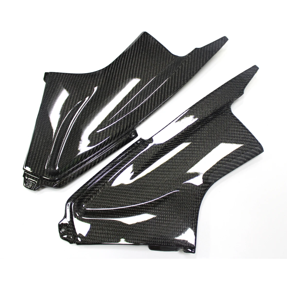 

100% Carbon Fiber Gas Tank Cover Left Right Sides Panels Fairing For Yamaha YZF R6 2003 2004 2005 YZFR6