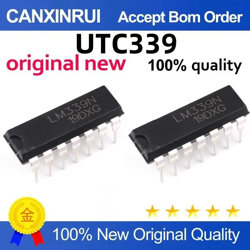 

（100 pieces）LM339N AZ339 UTC339 In-Line DIP-14 Voltage Comparator Chip In-Line