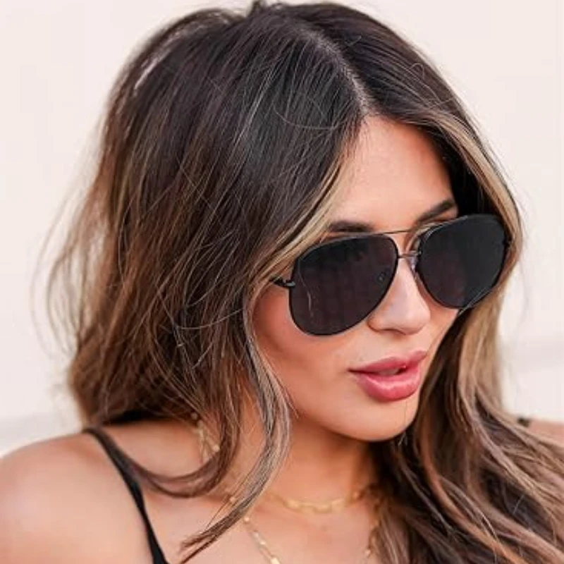 ZXIAC Oversized Polarized Filter Sunglasses Women Men Aviator Vintage Sun Glasses Classic Bulk Blackout Fade Pilot Shades UV400