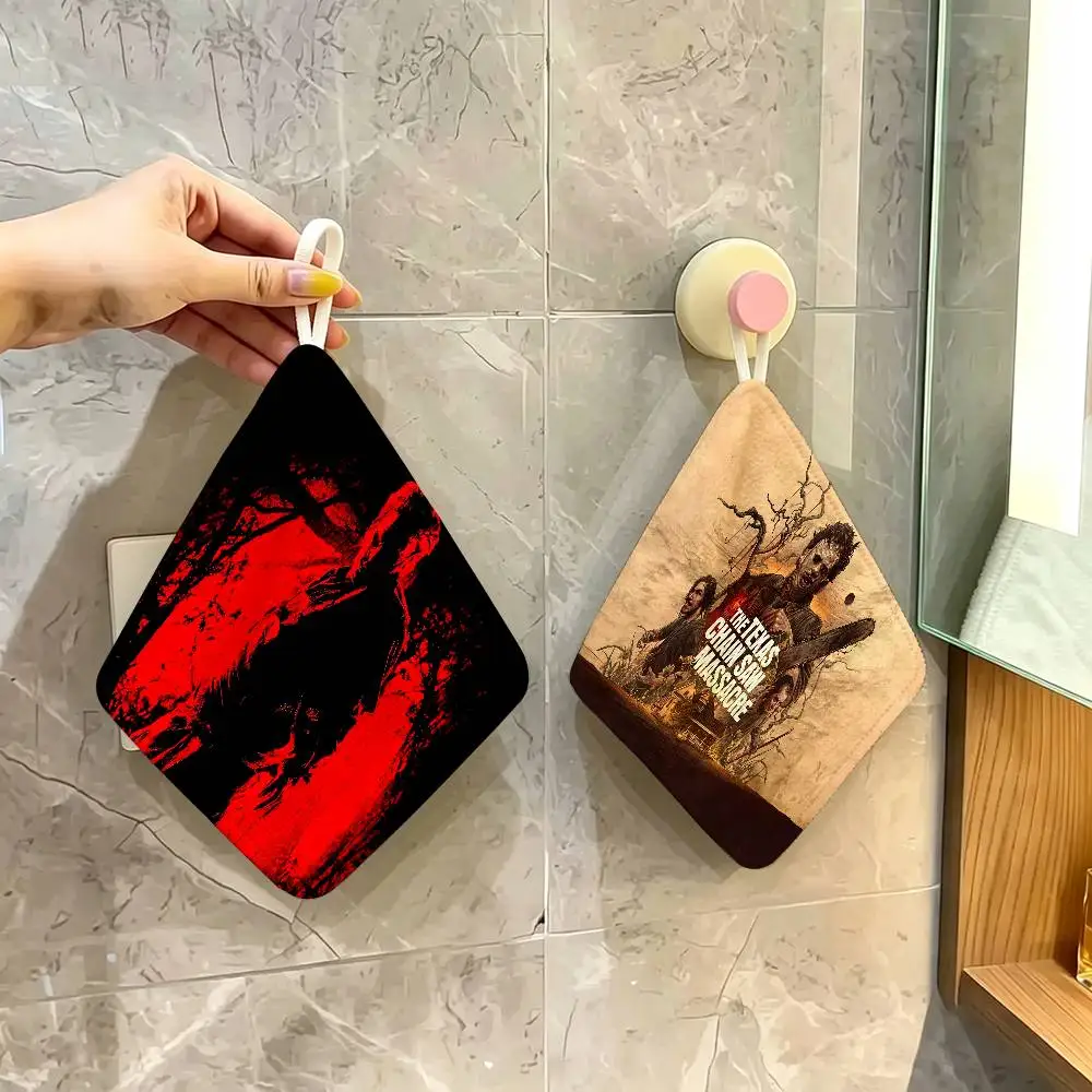Game The Texas C-Chain Saw M-Massacre Hanging Kitchen Towel, Polyester Cotton Material, Wear Resistant Hand Wiping Towel