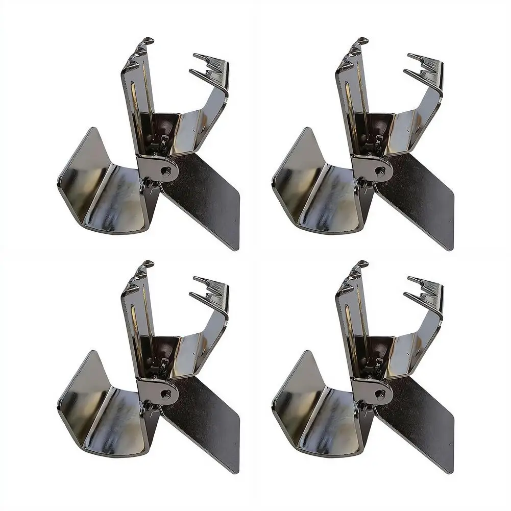 4pcs Carpet Metal Clips Tubular Hook Clamp Rugs Secured Display Steel Grip Hanging Flat-bar Arm Racks Rug Grippers Quilt Clamps