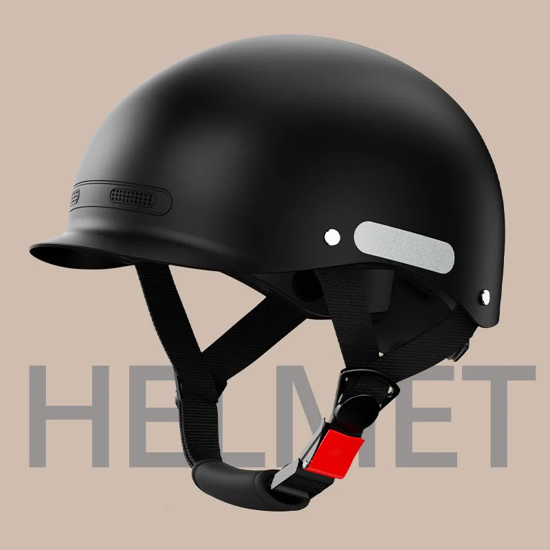 2025 Men Women Electric Motorcycle Half Helmet Korean Battery Car Four Seasons Helmet Equipments Parts Moto Accesorios Capacete