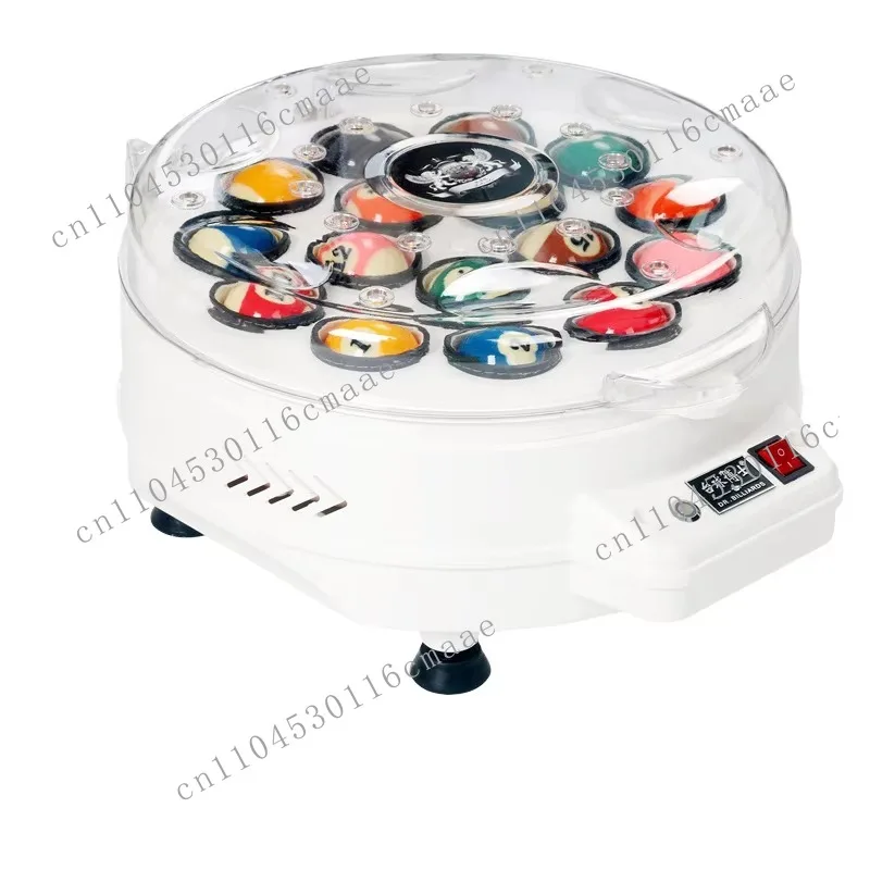 White 16-Ball Snooker Pool Cleaning Machine Polishing Equipment for Billiard Players