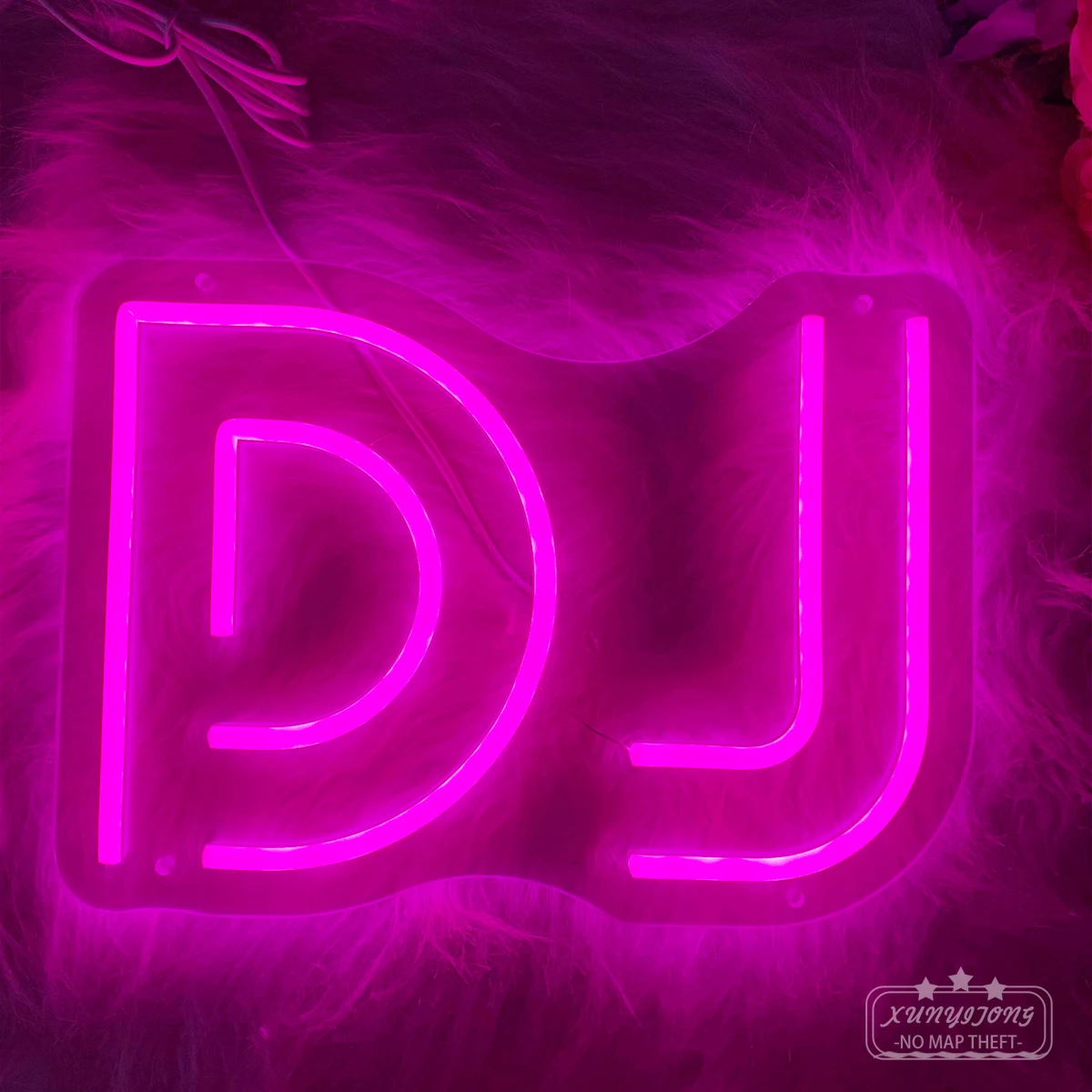 DJ neon custom-made for the concert bar cabaret entertainment club birthday party atmosphere neon lights create atmosphere