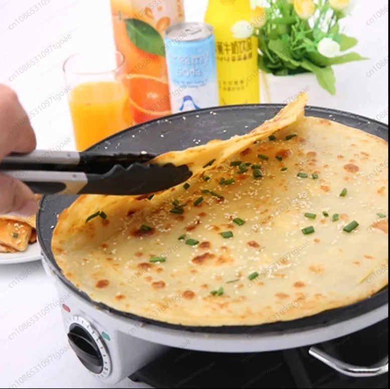 Y Electric Crepe Pan for Multigrain Dough - Household Commercial Jianbing Maker, Non-Stick Griddle for Spring Rolls