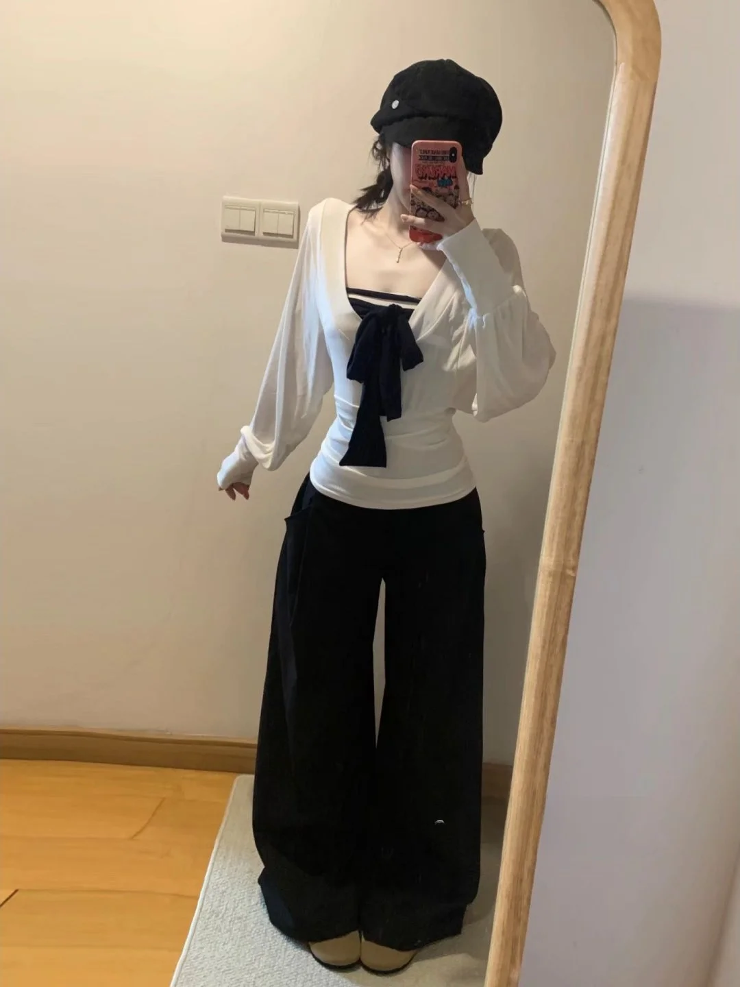 

Осенне-зимний комплект Spicy Girl, женский комплект 2026, новый полосатый топ с поясом и длинной защитой от солнца Sve, комплект из двух предметов