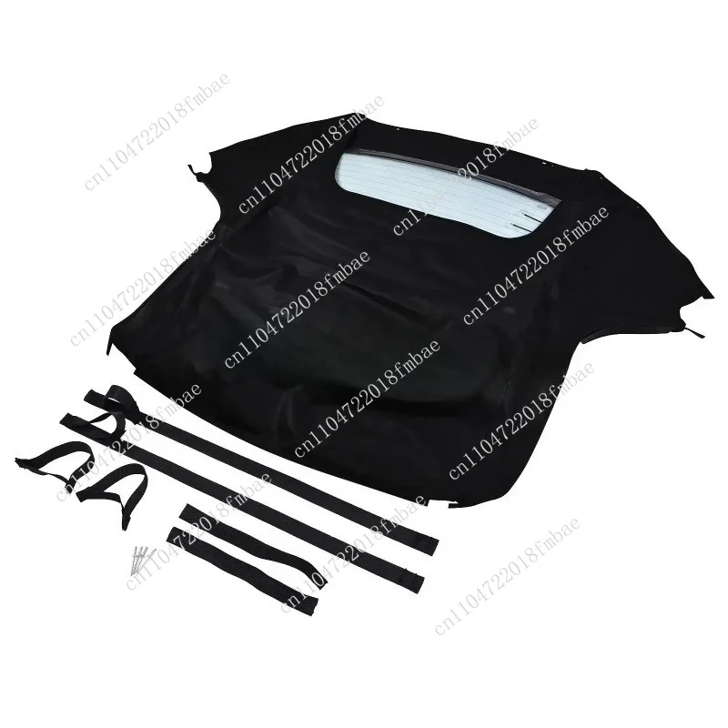 AP03 Black S2000 Convertible Soft Top with Heated Glass HS-399BLK-TW for 2002-2009 Models