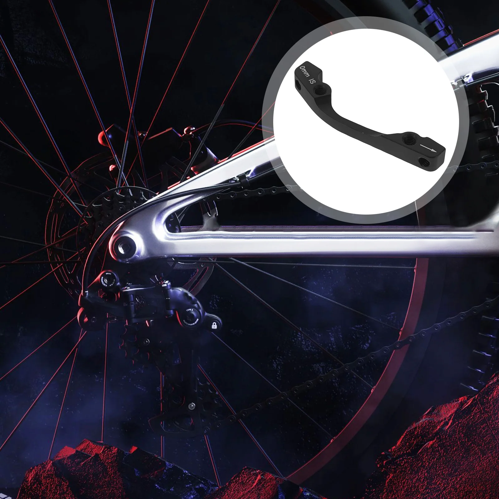 

Disc Brake Caliper Mount Adapter Frame B to A140mm B to A160mm Brake Converter Lightweight Durable Bike Bracket for Road and