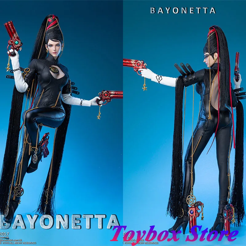 

VERYCOOL 1/6 VCF-2057 Magic Girl Bayonetta Action Figure Black Long Hair Game Role Simulation 12" Full Set Fans Hobby Best Gifts