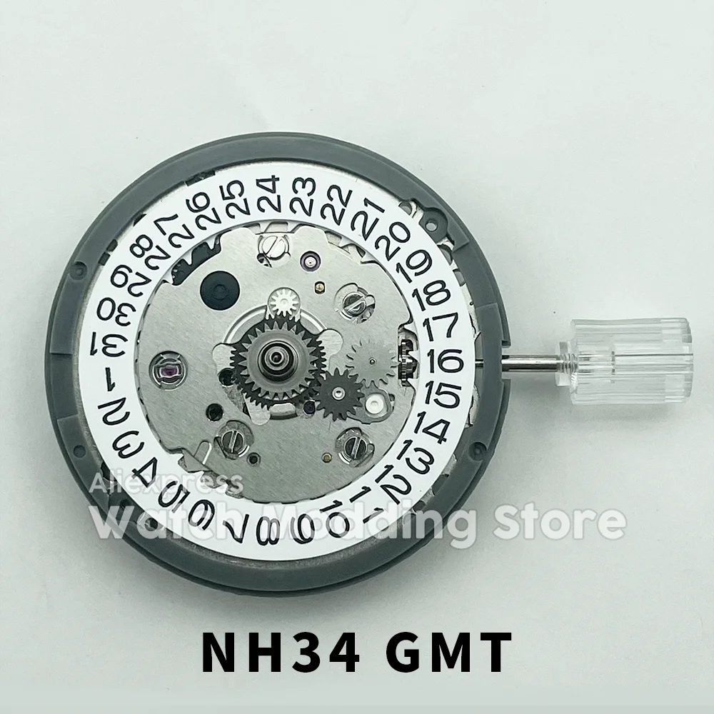 

NH34 NH34A 4R34 GMT Automatic Movement SKX Mods 4 Hands 24 Hours GMT Function TMI