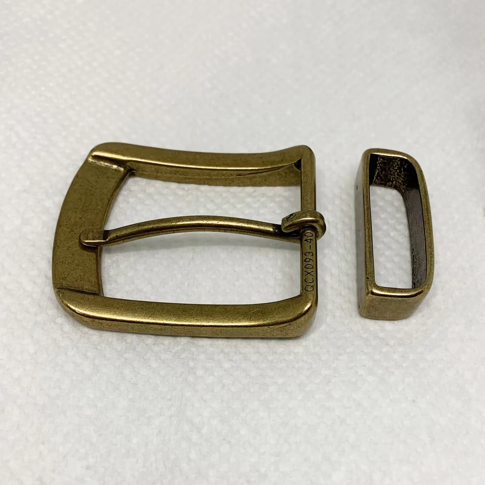 4cm Solid brass Golden Antique brass Belt Buckle Pin buckles Belt loop Belts Clip DIY leather Craft accessories for belt 38-39mm