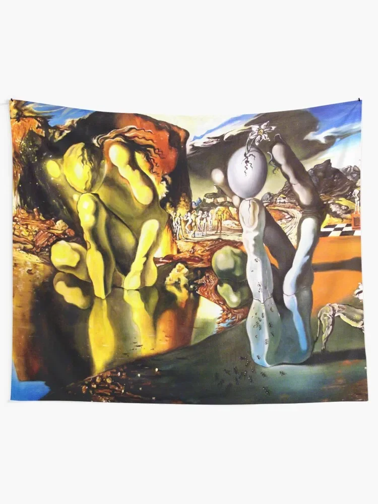 Metamorphosis of Narcissus Salvador Dali Tapestry For Bedroom Room Design Room Decorations Tapestry