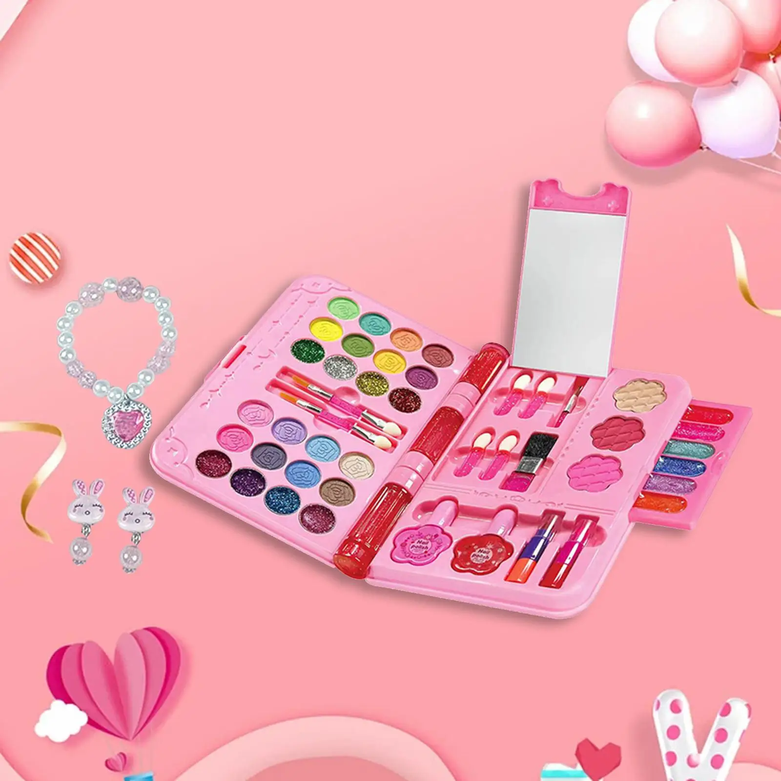 Kids Makeup for Girls, Washable Play Makeup Toy Set for Girls Toys, Toddlers Makeup Toys Birthday Gifts for Kids