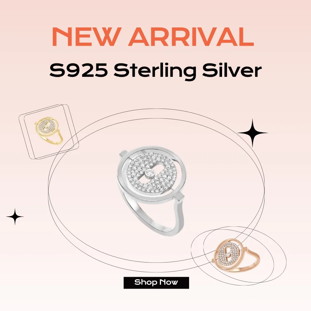 

S925 Sterling Silver Round Rings with Unique Personality, Jewellery Women Silver 925 Wedding Jewelry