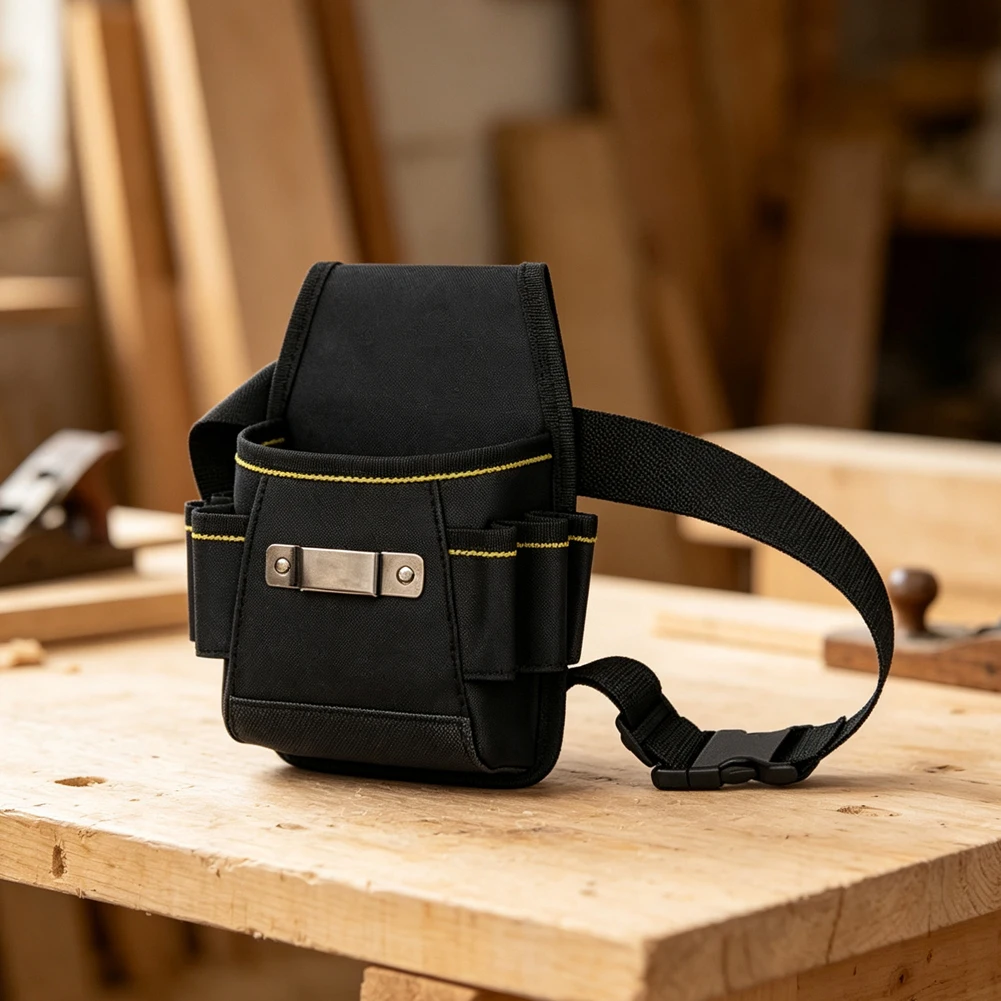 1pc Tool Waist Bag Multifunctional Tool Storage Bag Pouch Belt Hardware Electrician Toolkit Tool Belt Bag For Drill Wrench