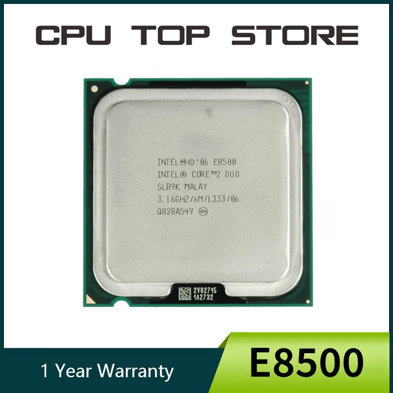 مراجعة وتحليل معالج Intel Core 2 Duo E8500 Processor SLB9K SLAPK 3.16GHz LGA 775 cpu