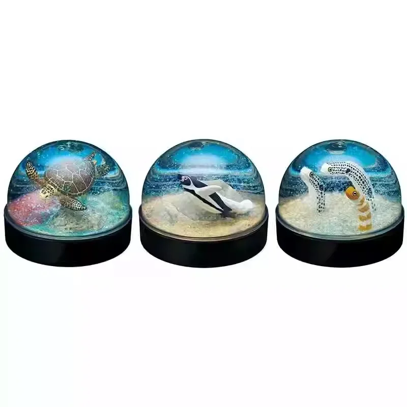 

Marine Life Snowflake Crystal Ball Twisted Egg, Water Injection Scene Ball Tide Play Ornament Spot