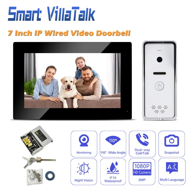 

Fast Delivery Public and privite message connect CCTV Camera by Onvif protocal wired doorbell video tuya wireless intercom phone