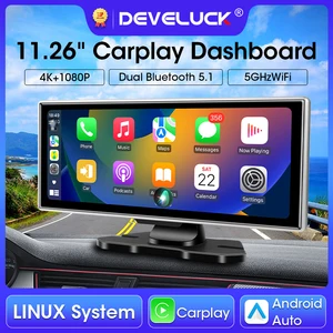Màn hình ghi video không dây ống kính kép và máy quay video tự động Android, DVR 4K Dash Cam, 11,26 10 Màn hình không dây bán hàng chính - 1