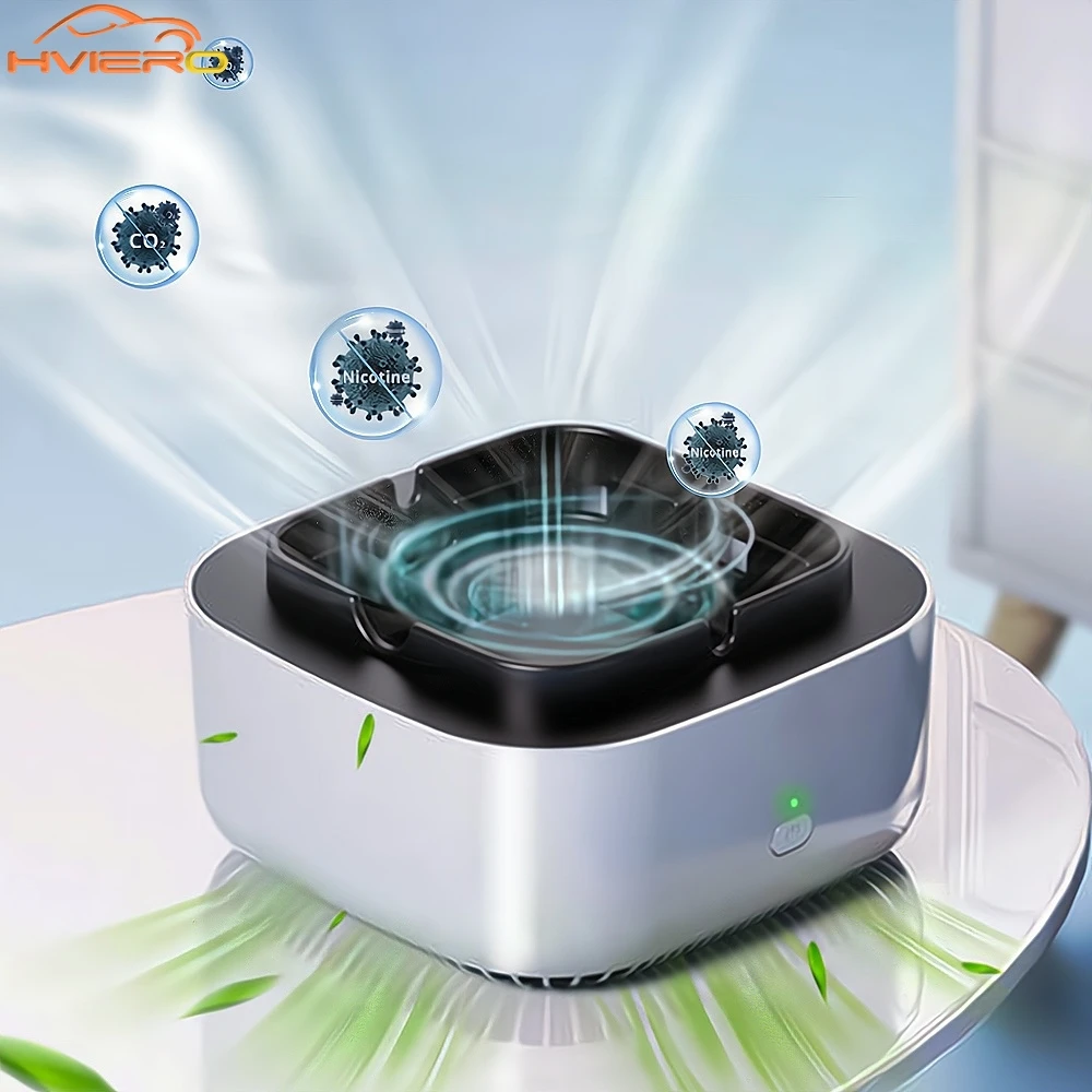 Ashtray Air Purifier Negative Ion creative Household Square Purifying Filter for Remove Odor Smoke  Aromatherapy Smokeles Reduce