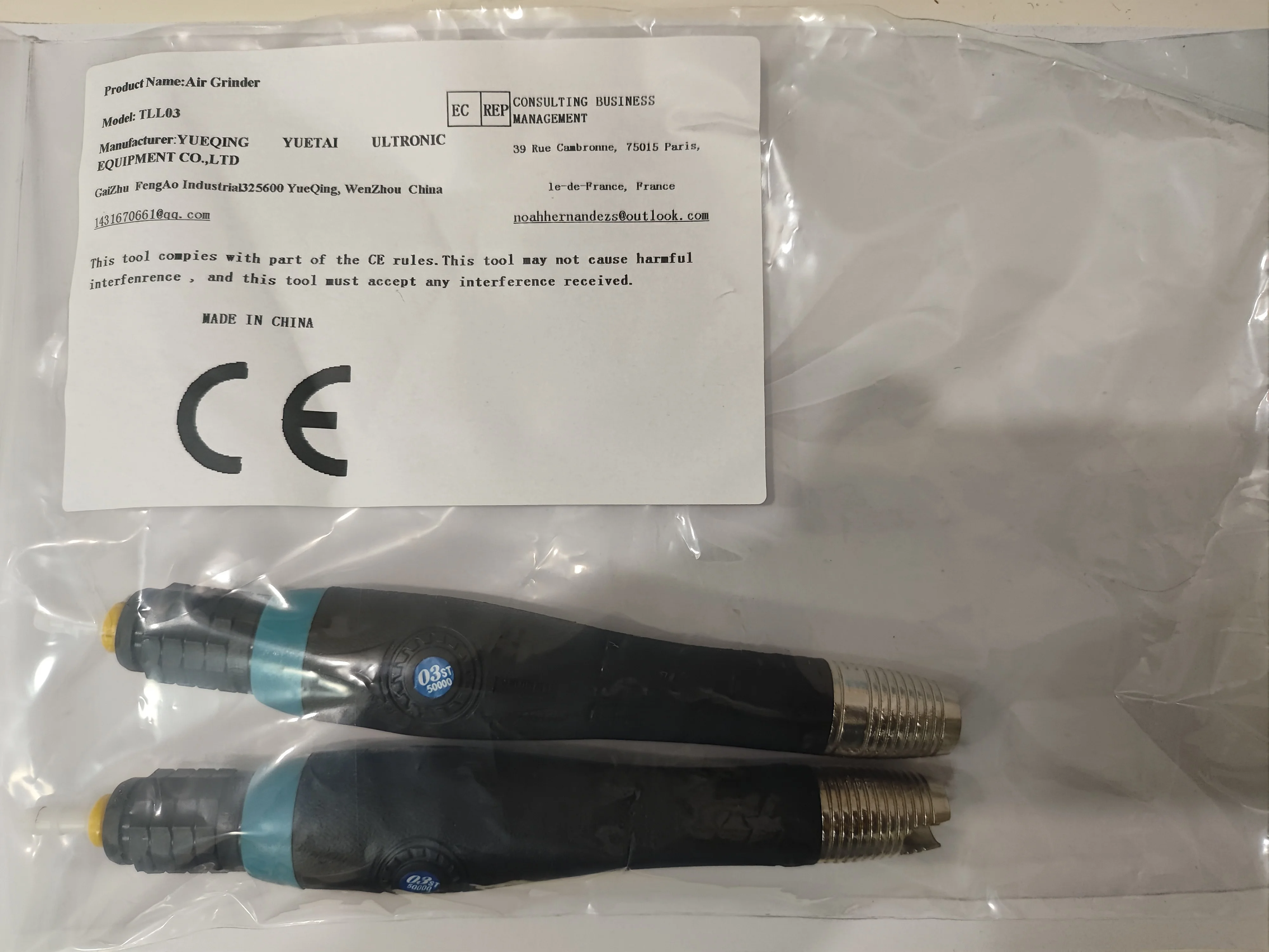 Pneumatic Grinder Air Turbo Lapping TWO TLL03 TOOL