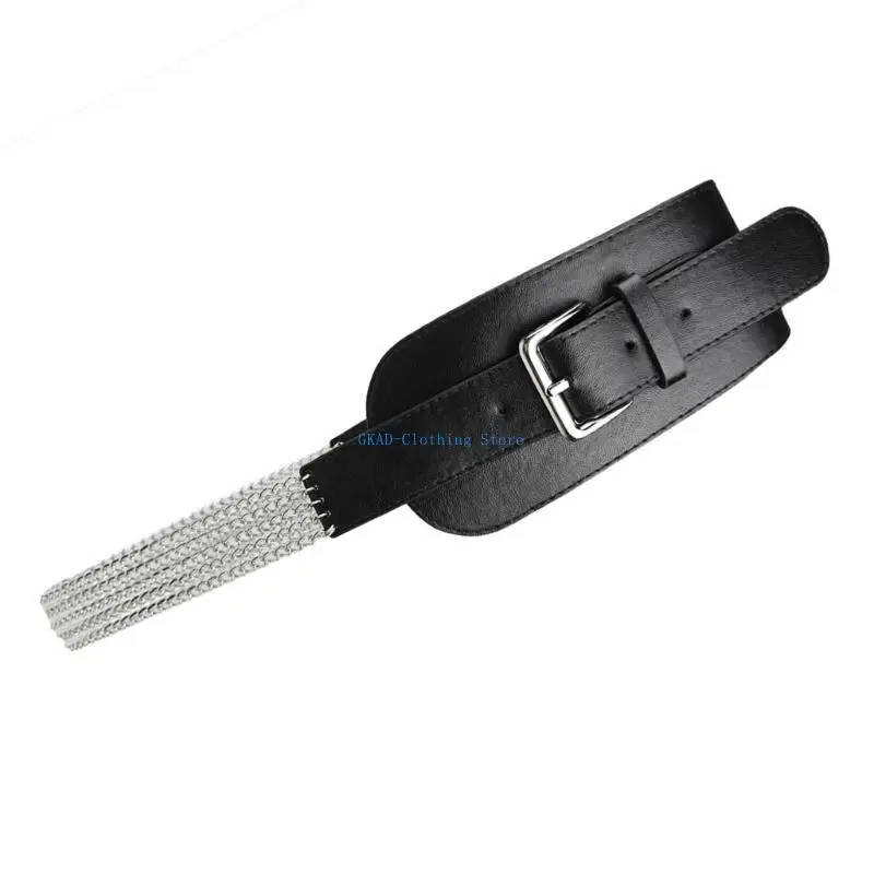 N0PE Oversized Waist Belt Personality Statement Waistband Casual Wear Stylish Belt