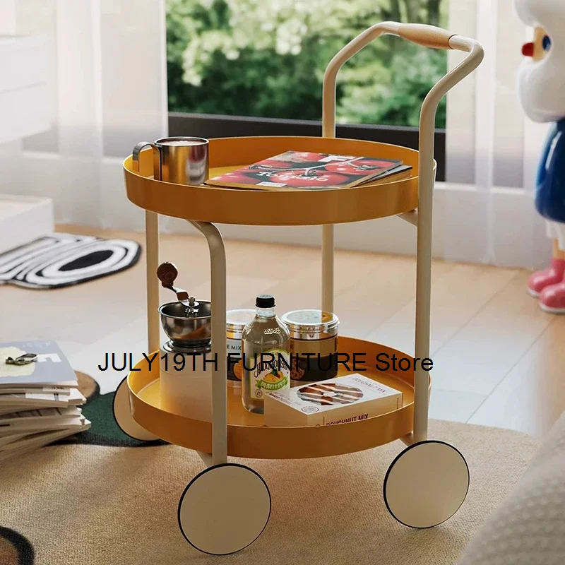 

Modern Nordic Coffee Table Round Cute Sofa Living Room Mobile Side Table Small Accent Mesa Auxiliar Living Room Furniture